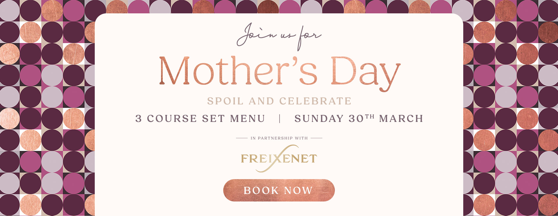 Mother’s Day menu/meal in Chertsey